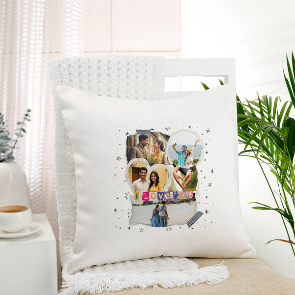 Personalized Starlit Love Couples Cushion