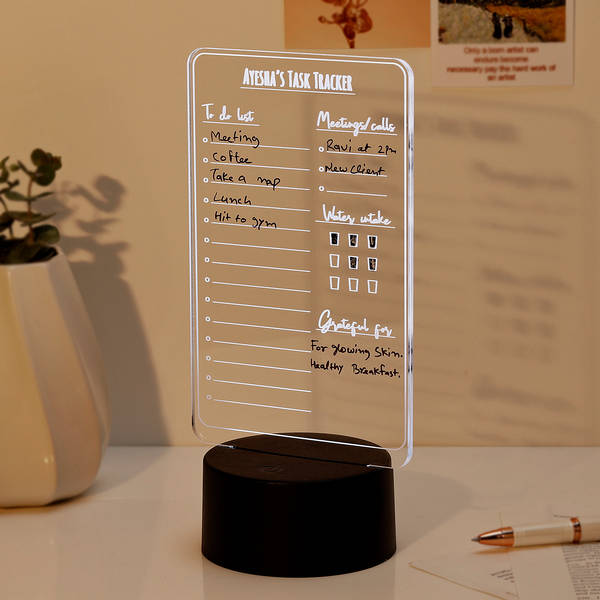Personalized Task Master LED Lamp
