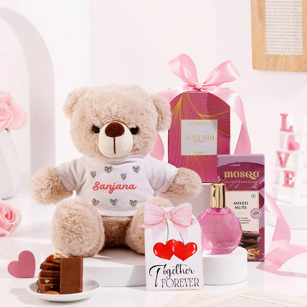 Personalized Teddy Love Gift Hamper