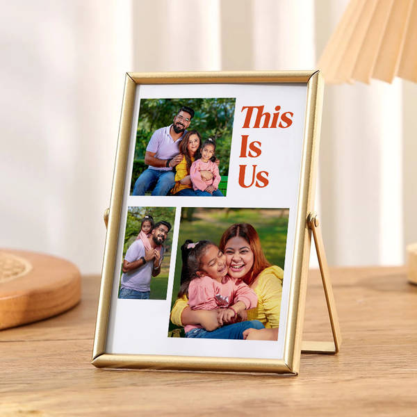 Personalized This Is Us Gold Family Photo Frame