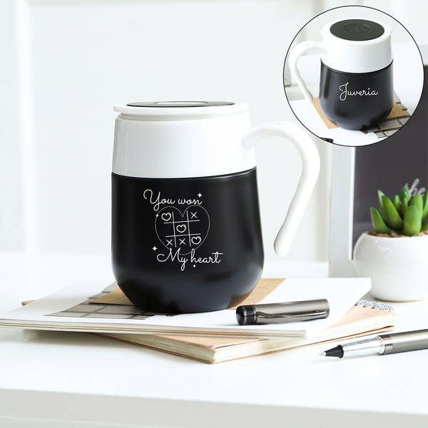 Personalized Tic-Tac-Toe Valentine's Day Mug
