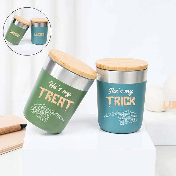 Personalized Trick And Treat Insulated Mugs
