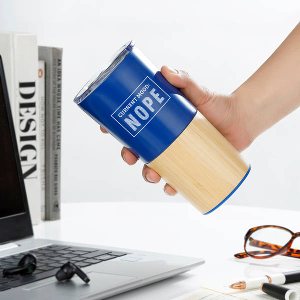 Personalized Valentine's Day Blue Tumbler