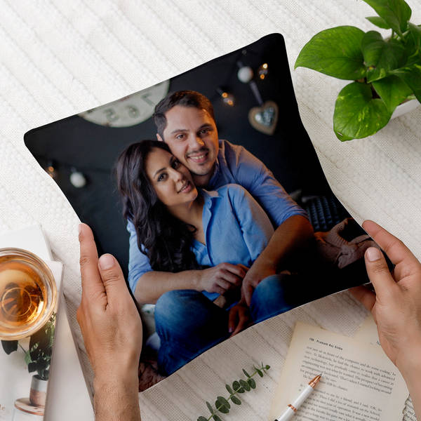 Personalized Valentine's Day Canvas Cushion