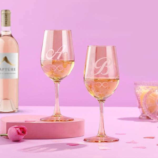 Personalized Wine Love Glasses - Set Of Two
