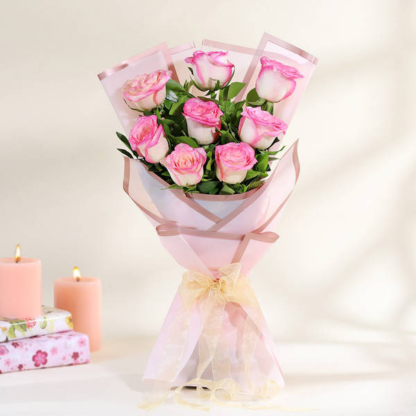 Pink Paradise Roses Bouquet