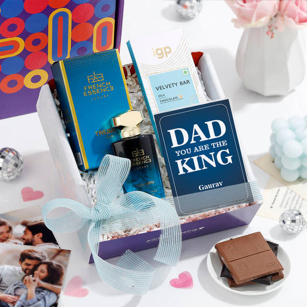 Pleasant Surprise Personalized Hamper For Dad