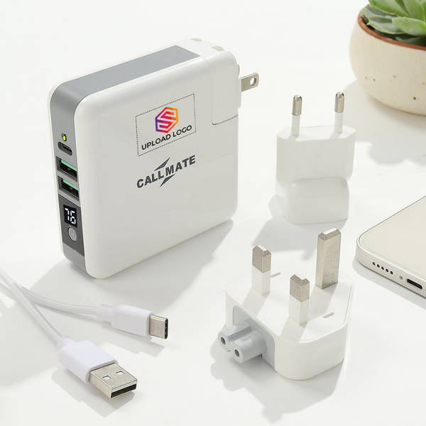 Portable 3-in-1 Wall Adapter Power Bank