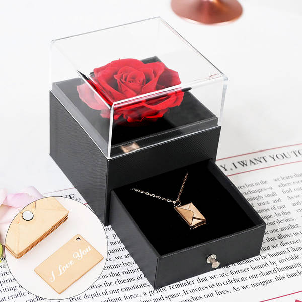 Precious Love Pendant And Rose Box Combo