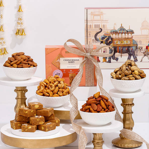 Premium Nuts And Sweets Hamper