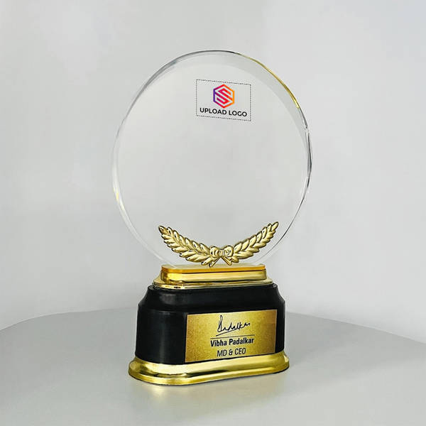 Prestige Acrylic Trophy With Fibre Base