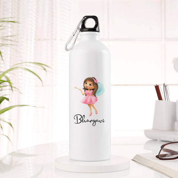 Pretty Princess Personalized Sipper Bottle For Girls
