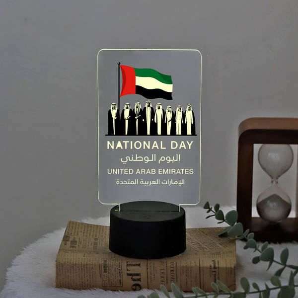 Radiant Pride Dubai National Day LED Lamp