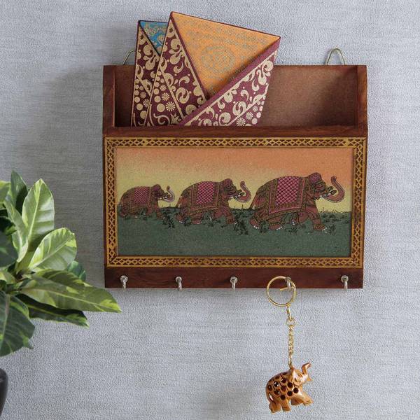 Rajasthani Wooden Key Chain Holder