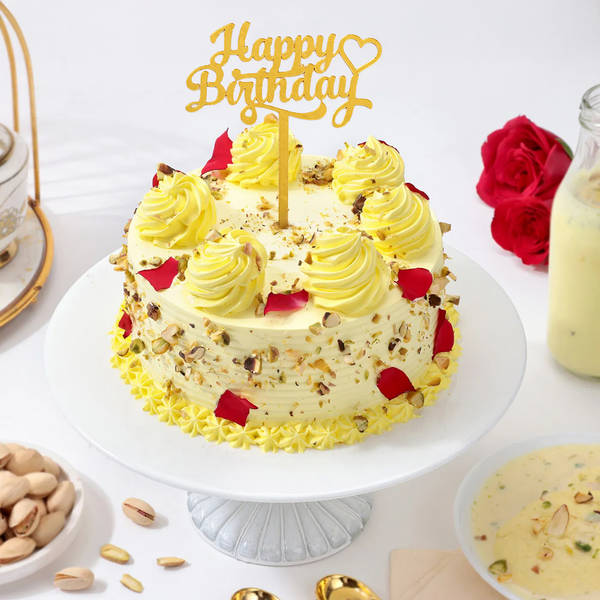 Rasmalai Burst Birthday Cake