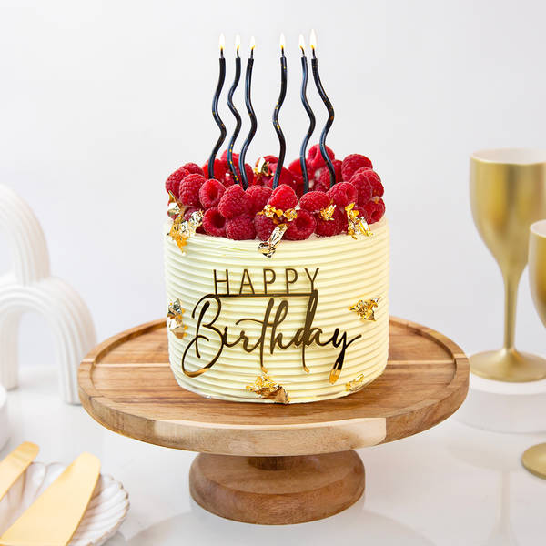 Raspberry Vanilla Birthday Cake (1 Kg)