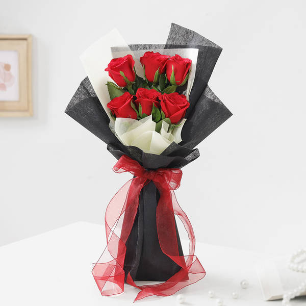 Ravishing Red Roses Bouquet