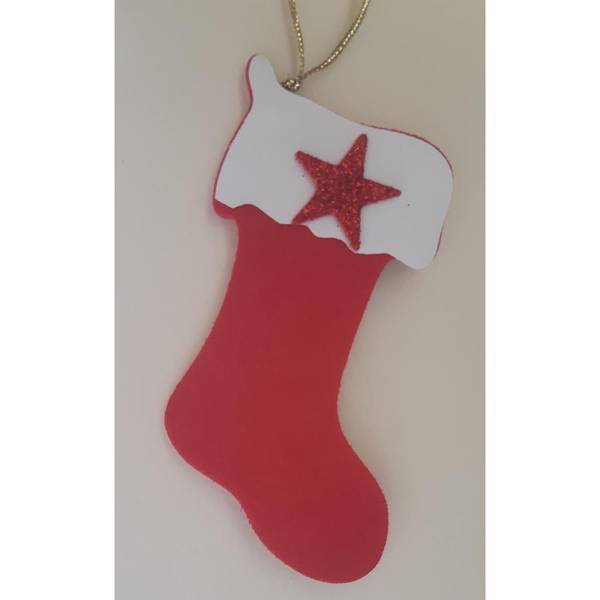 Red Stockings Tree Ornament - Set Of 3