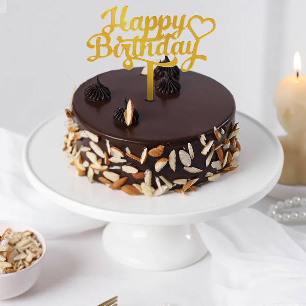Rich Hazelnut Praline Birthday Cake