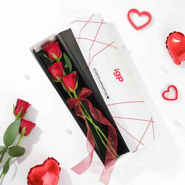 Romantic Red Roses Arrangement