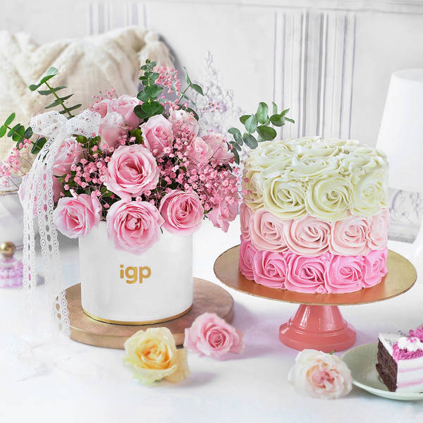 Rosy Indulgence Gift Combo