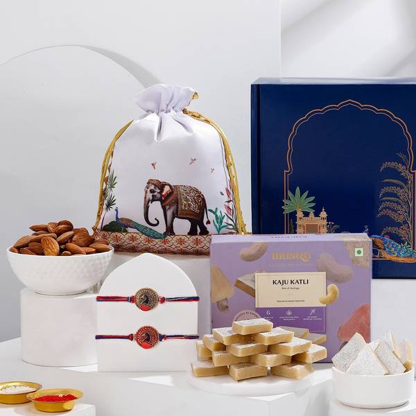 Royal Rakhi Hamper For Bhaiya Bhabhi