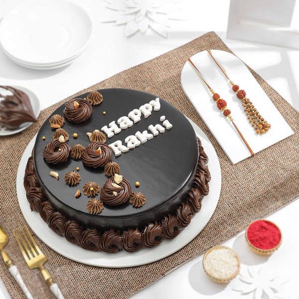 Rudraksha Bhaiya Bhabhi Rakhi Gift Combo