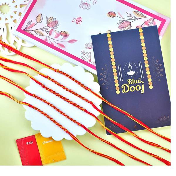 Sacred Bhai Dooj Mauli - Set Of 5