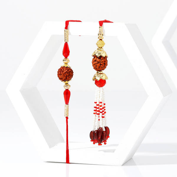 Sacred Rudraksh Bhaiya Bhabhi Rakhi