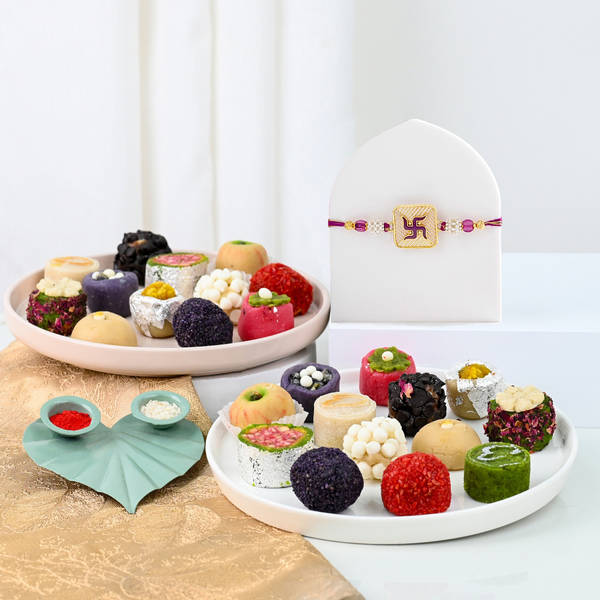 Sacred Swastik Rakhi Hamper