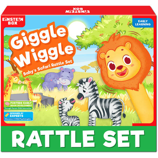 Safari Fun Lion Rattle Set For Babies - 0 to 12 Months