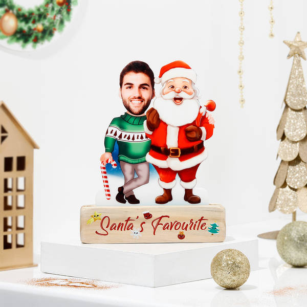 Santas Favourite Personalized Christmas Caricature