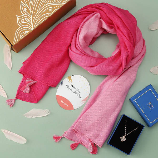 Scarf Hamper with Personalized Card