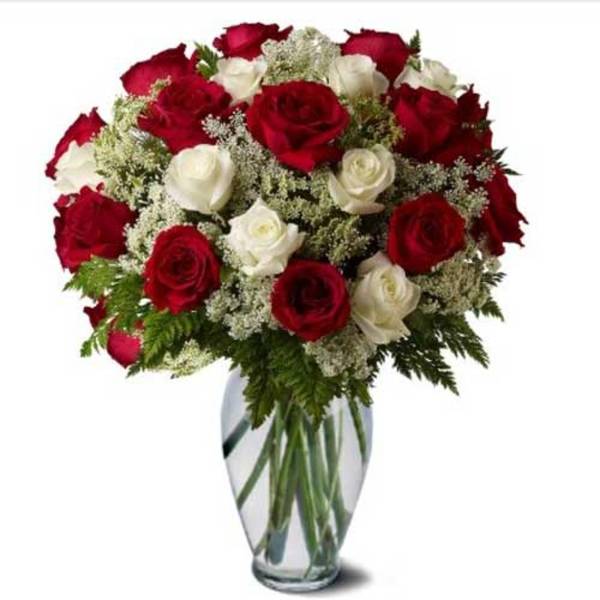 Scarlet Snow Rose Bouquet For Valentine's Day