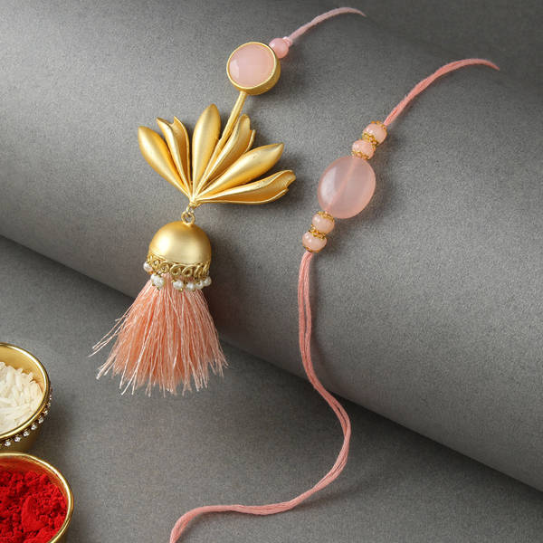 Semi-Precious Stone Bhaiya Bhabhi Rakhi