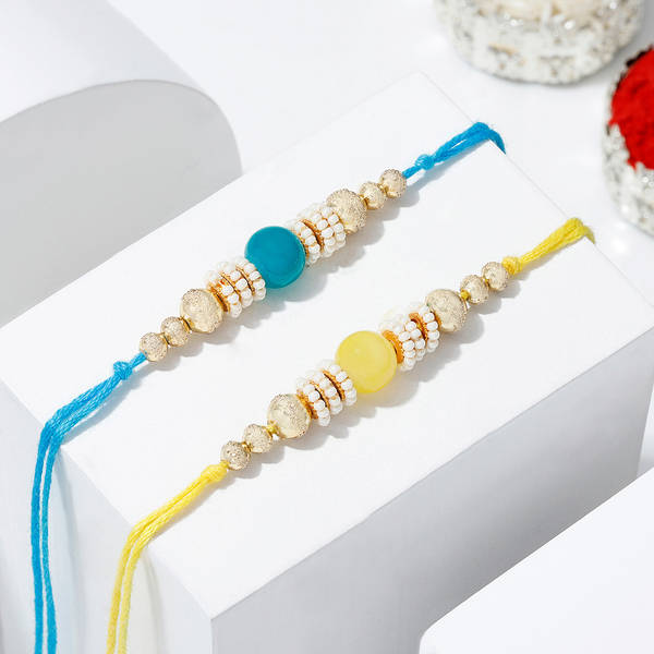 Set of 2 Pearl Rakhi