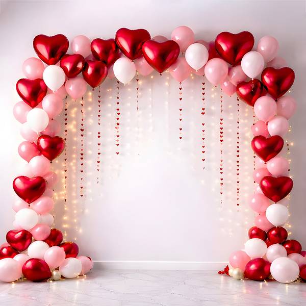 Shades Of Heart Balloon Decor