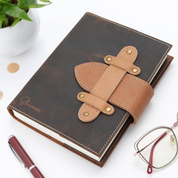 Signature Statement - Personalized Leather Diary