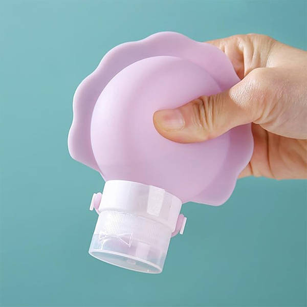 Silicone Cosmetic Refillable Bottle - Assorted - Set Of 3