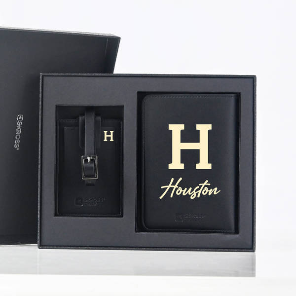 Sleek Personalized Passport Holder And Luggage Tag