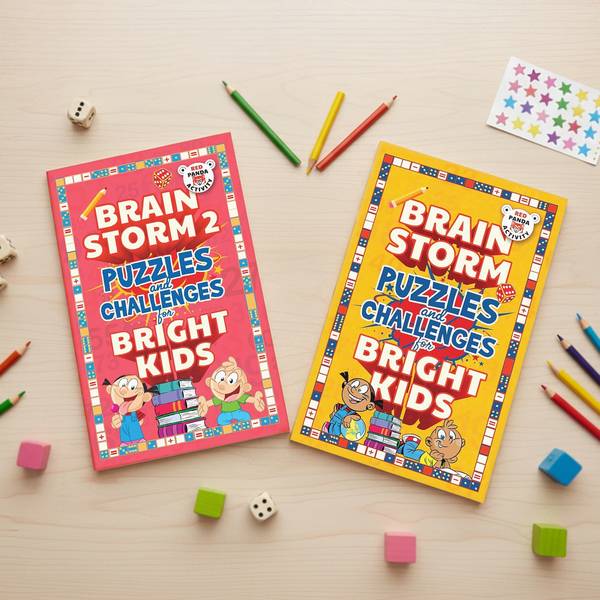 Smart Brain Boost Puzzle Books For Kids Set Of 2