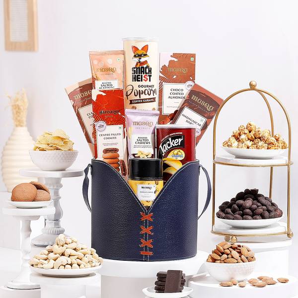 Snack Lover's Blue Bag Treats Hamper