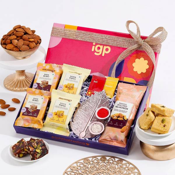 Soan Papdi And Date Barfi Bhai Dooj Hamper