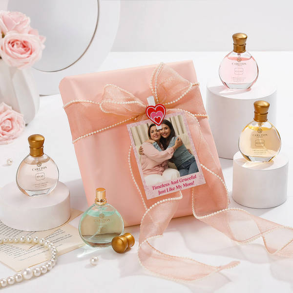 Soothing Fragrance Personalized Mother's Day 30 ML Perfume Gift - Set Of 4