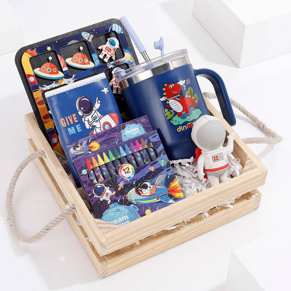 Space Exploration Wooden Hamper For Kids