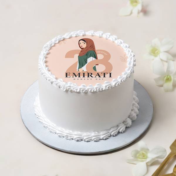 Special Emirati Women's Day Photo Cake - Half kg