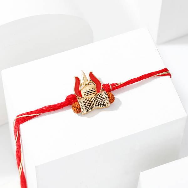 Spiritual Rudraksh Trishul Rakhi