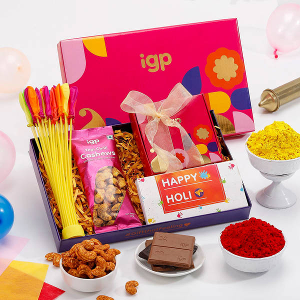 Splash Of Colours And Treats Holi Hamper