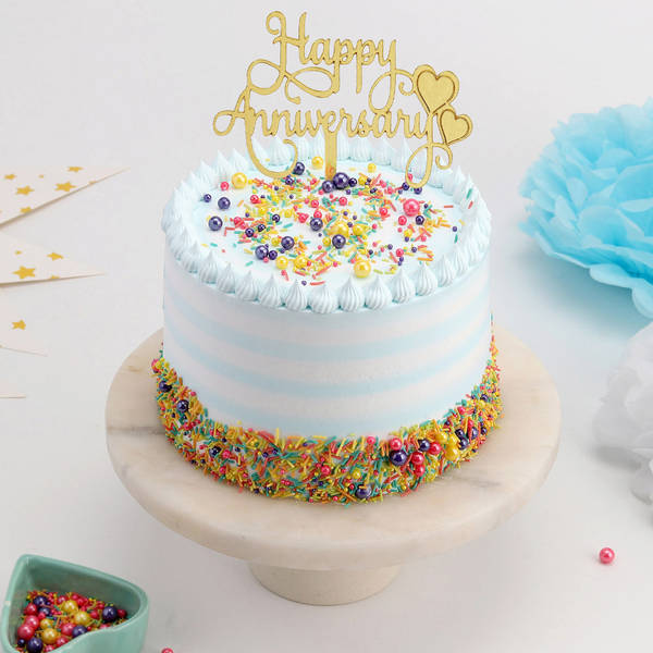 Sprinkles Of Love Anniversary Cake (1 Kg)