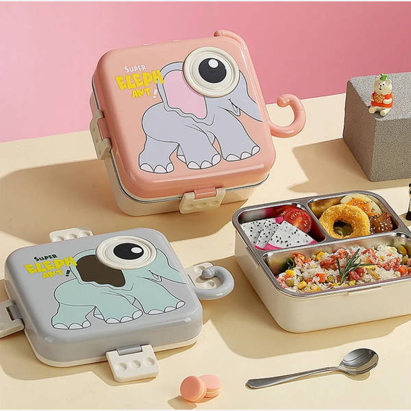 Stackable Elephant Lunch Box - Assorted - Single Piece
